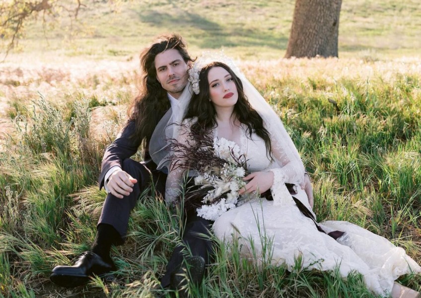 Kat Dennings and Andrew W.K. married in an intimate ceremony at their home