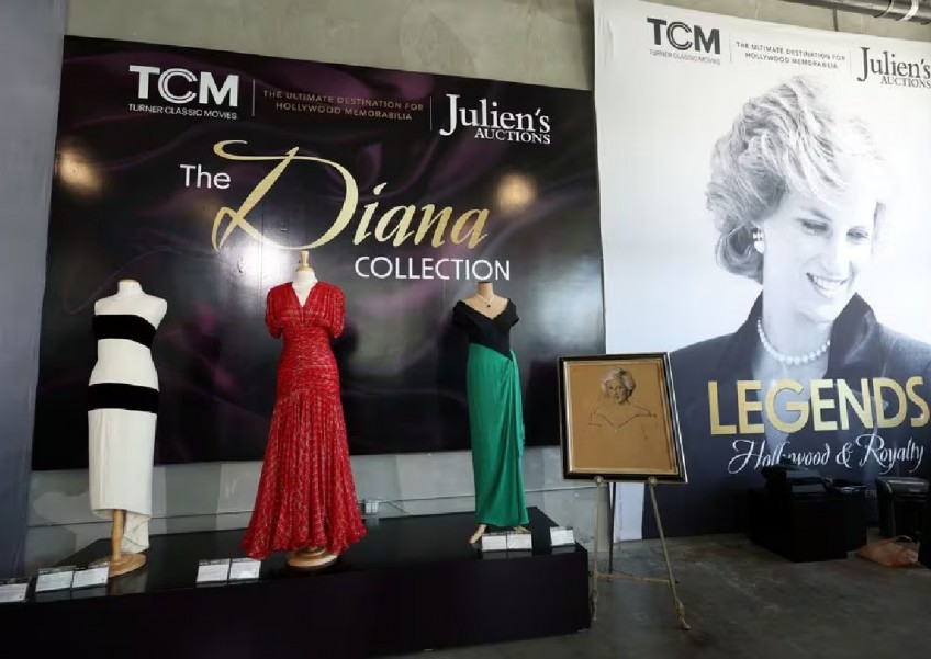 Princess Diana's ballerina-length dress sells for record $1.5m at auction