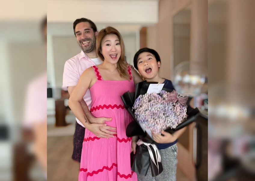 'Because of our age, we didn't want to wait': Former singer Stella Ng, 43, pregnant with second son