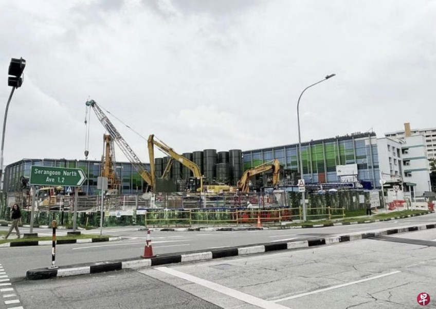 'Number of customers dropped by half': Serangoon North shop owners frustrated over MRT construction barriers affecting sales