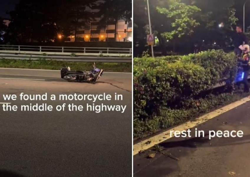 Motorcyclist found dead on road divider along PIE