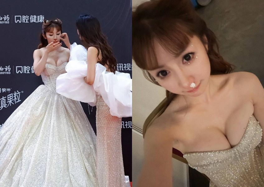 Chinese actress trips twice in 1 minute, suffers nosebleed on Tencent Video All Star Night red carpet