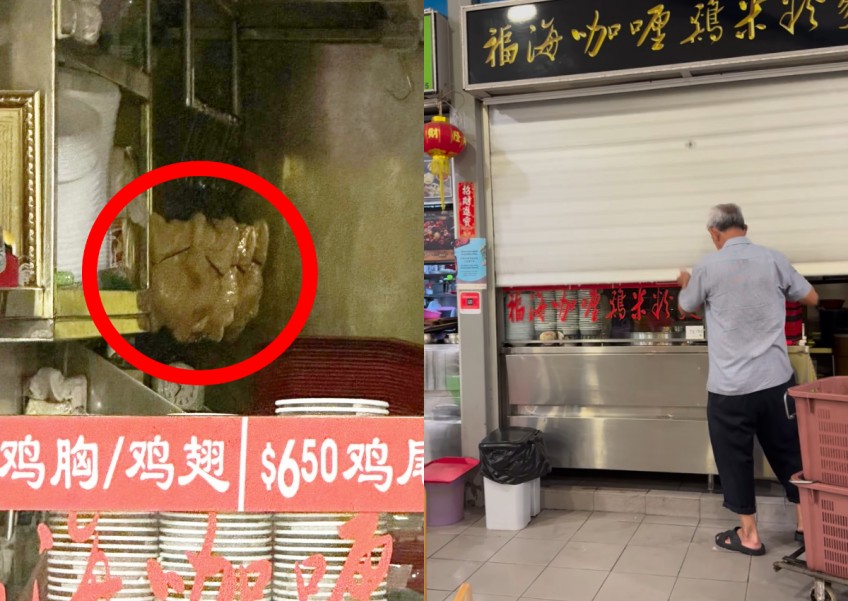 Tiong Bahru hawker gets called out for leaving cooked chicken overnight, reveals they are plastic models
