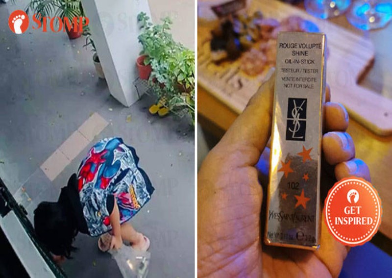 'It brought a smile to my face': Girl seen leaving YSL lipstick at Bukit Merah resident's door on Christmas Day