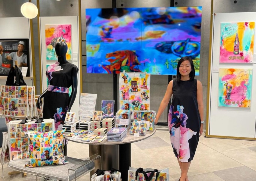 Artist behind the art: She pays kaleidoscopic tributes to Singapore icons