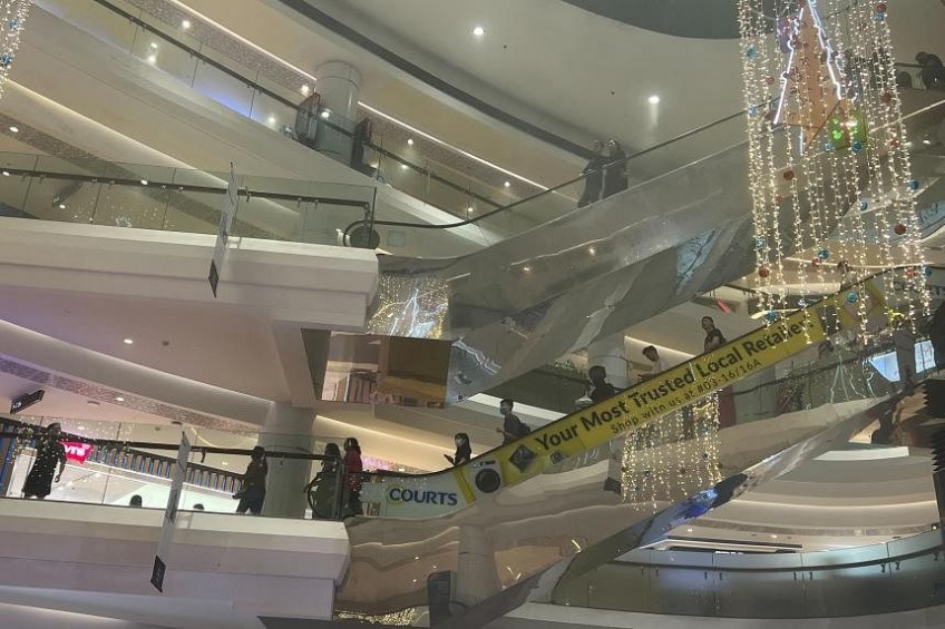 Fire in Tampines Mall leads to evacuation