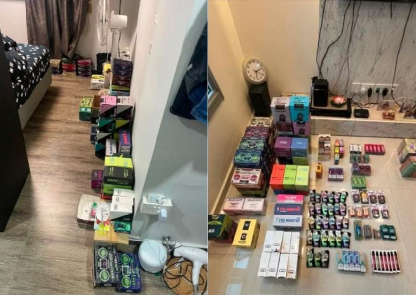 Man nabbed for selling e-vaporisers via Telegram; vape products worth over $17k seized at his residence