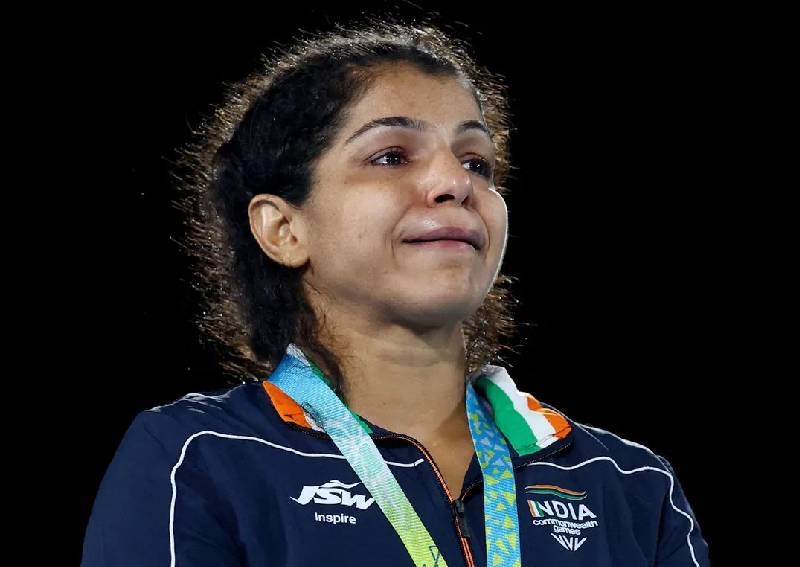 Top Indian female wrestler quits in protest over new president of wrestling body