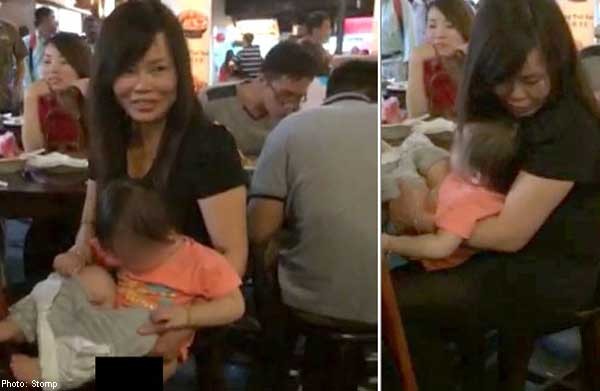 Woman lets child pee right in front of diners at RWS food court
