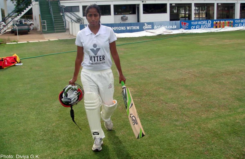 Diviya bowls over teammates in South Africa stint