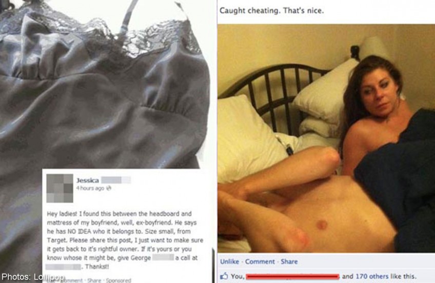 People who never thought their cheating ways would be exposed online