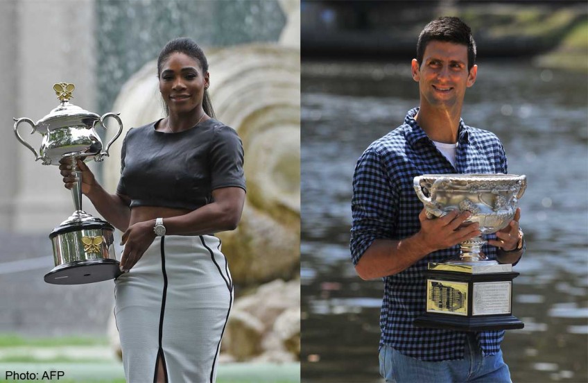 Tennis: Djokovic, Serena live up to top billing 