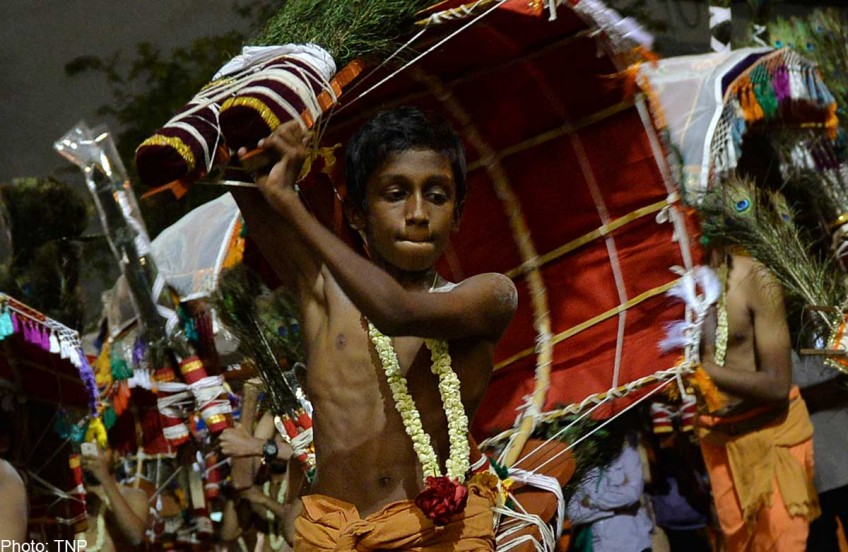 Boy, 13, among more than 100 devotees in Thaipusam procession