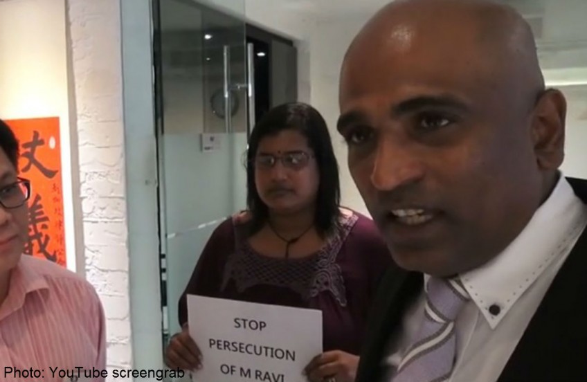 Lawyer M Ravi makes a scene at Law Society after suspension