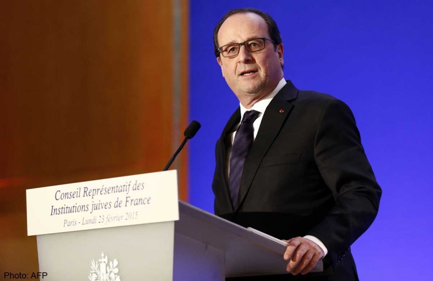 French president Hollande vows stiffer penalties for hate speech