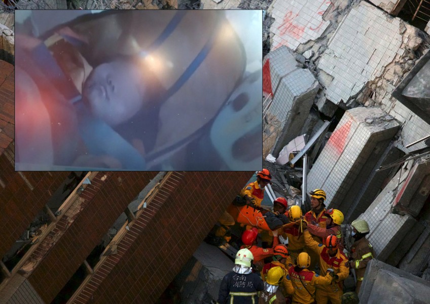 Young girl rescued 2 days after Taiwan quake