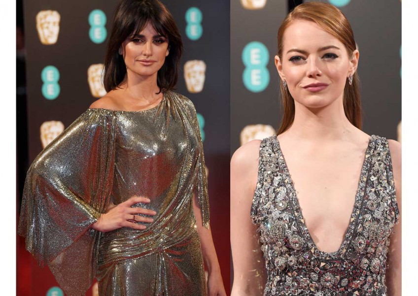 Metal shades shimmer on BAFTAs red carpet