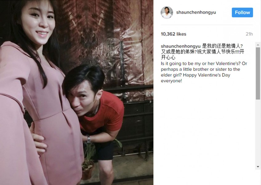 Actor Shaun Chen expecting baby No. 2