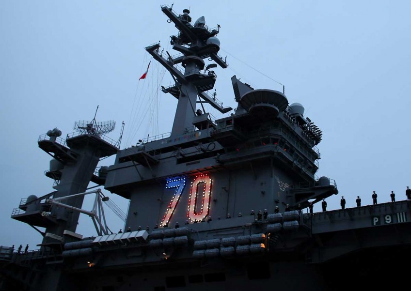 US carrier group patrols in tense South China Sea