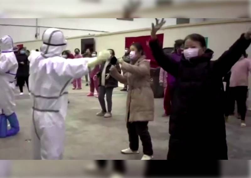 Coronavirus patients in Wuhan keep spirits up with dancing