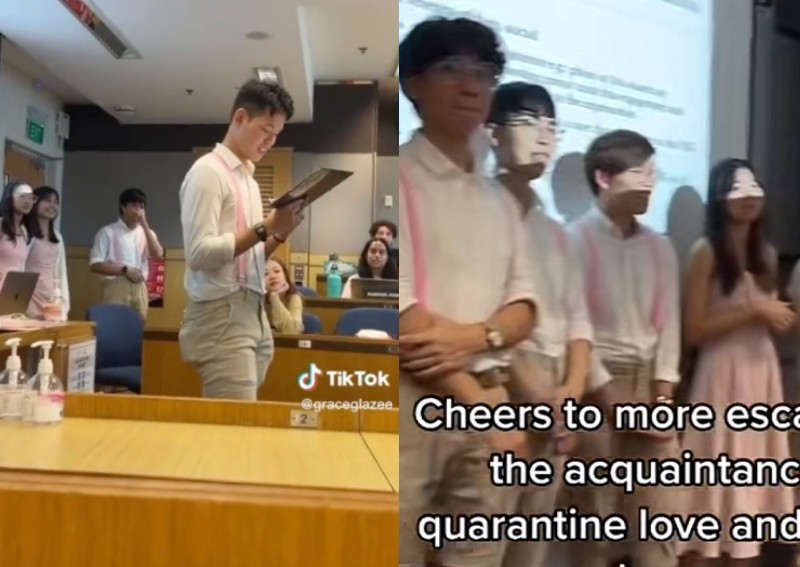 SMU confessions: Secret admirer sends singers to serenade woman in class on Valentine's Day