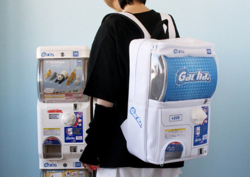 Take a chance with Takara Tomy Arts' gacha machine backpack