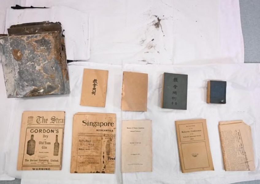 Telok Ayer Chinese Methodist Church discovers 100-year-old time capsule