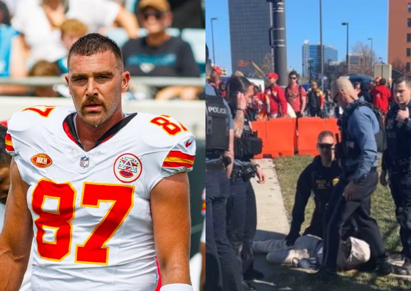 Travis and Jason Kelce pays tribute to victims of Kansas City Chiefs' Super Bowl victory parade shooting