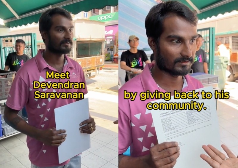 This made my day: Migrant worker celebrates his certification by donating meals to others