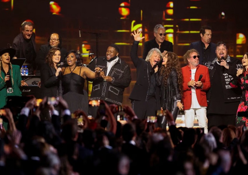 Springsteen rocks with Bon Jovi at Grammys weekend tribute