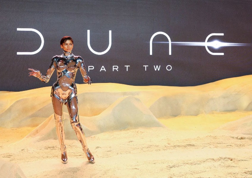 Zendaya turns heads in racy robot suit at Dune: Part Two London premiere
