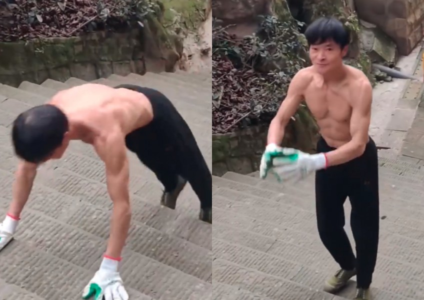 This 70-year-old Chinese man's daily exercise regime makes him look half his age