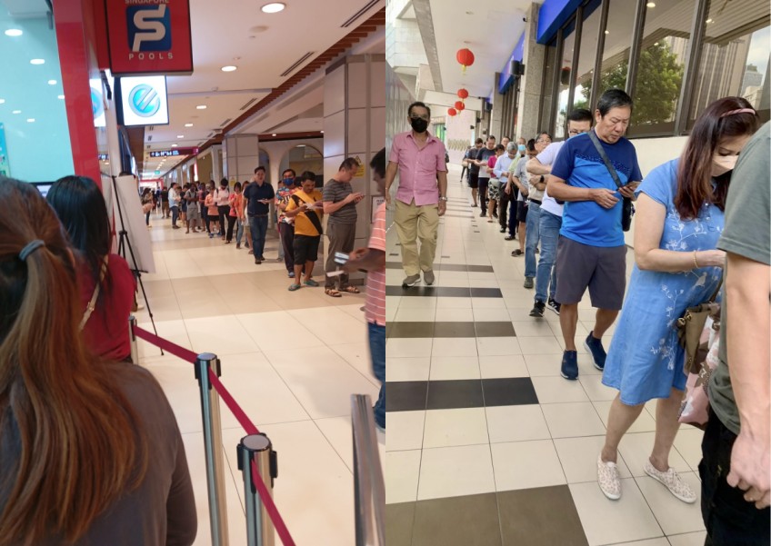 Long queues at betting outlets islandwide for $12m Toto Hong Bao Draw