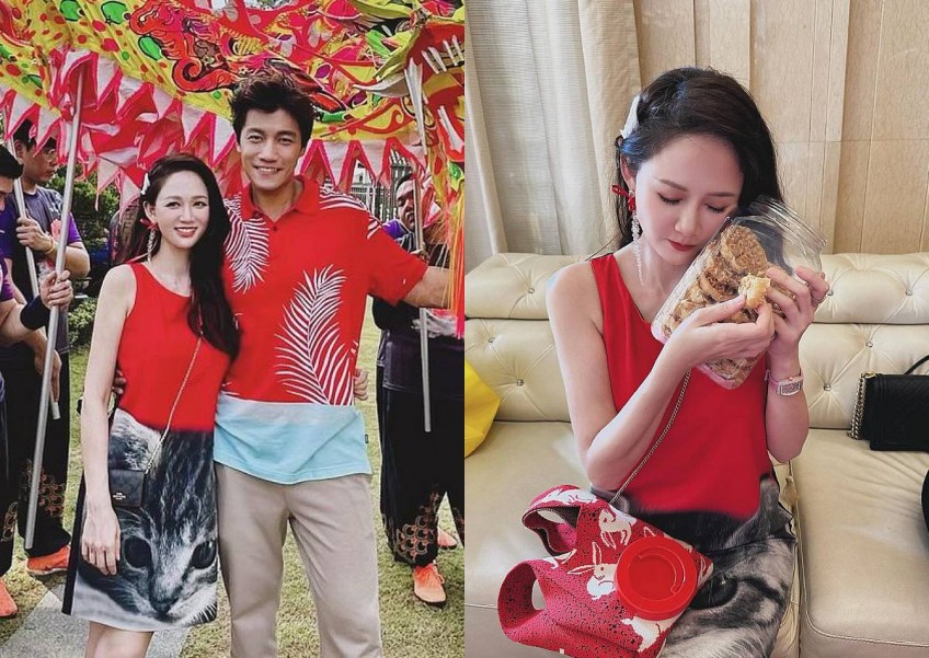 Joe Chen celebrates CNY in Malaysia, expresses love for honeycomb biscuits