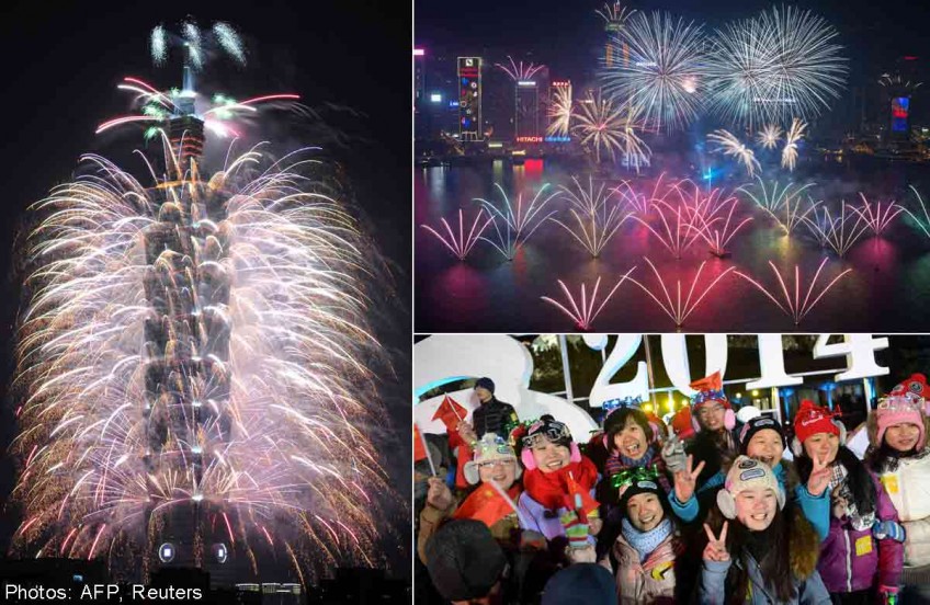Global fireworks party welcomes in 2014
