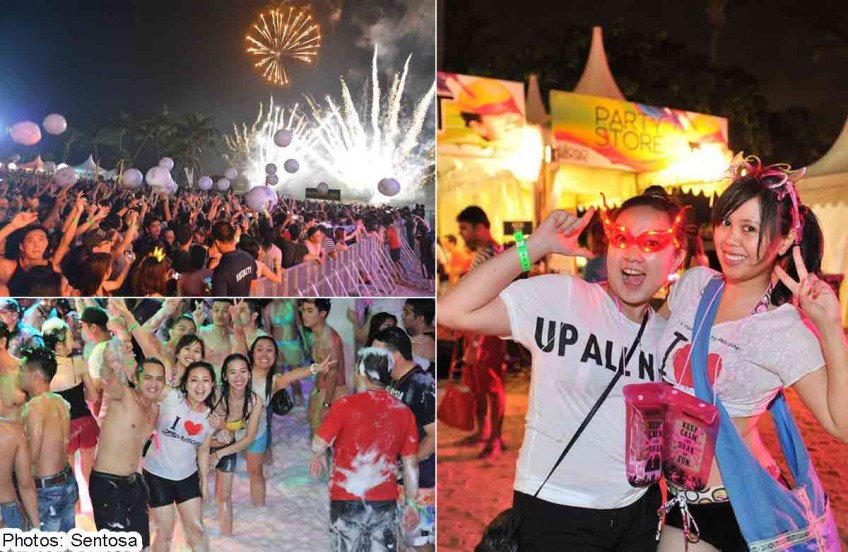 18,000 party all the way till dawn at the Siloso Beach Party 2013