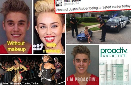 The Internet has a field day after Bieber's arrest