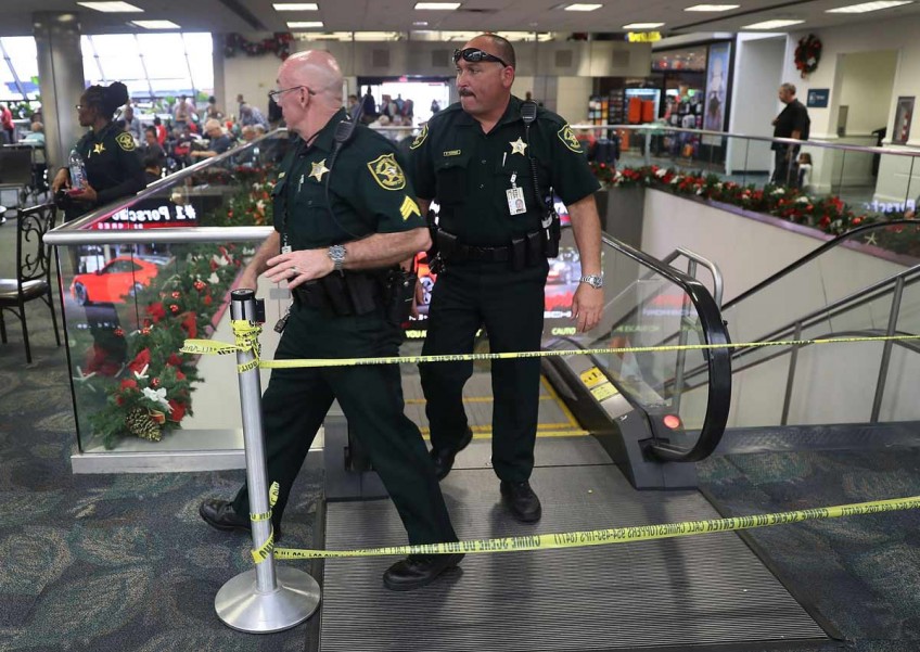 Video emerges of Florida airport gunman opening fire