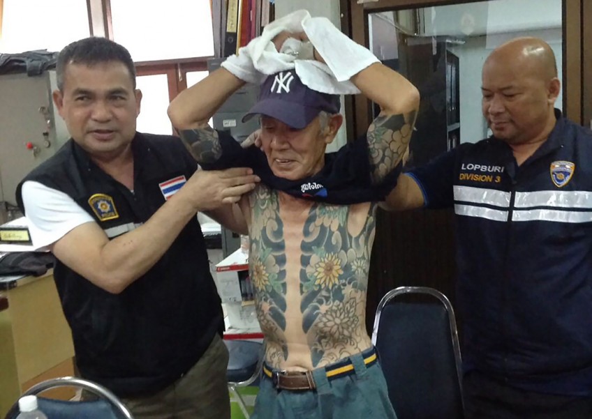 Japanese crime boss arrested in Thailand after 'yakuza' tattoos go viral
