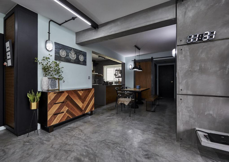 House tour: Industrial-style, cat-friendly HDB BTO home in Boon Lay