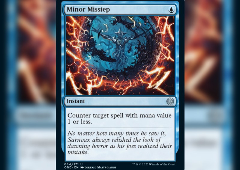 Minor Misstep card in Magic's All Will Be One is a game-changer for Commander