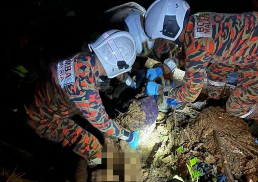 1 killed, 4 others feared buried alive after landslide in Cameron Highlands