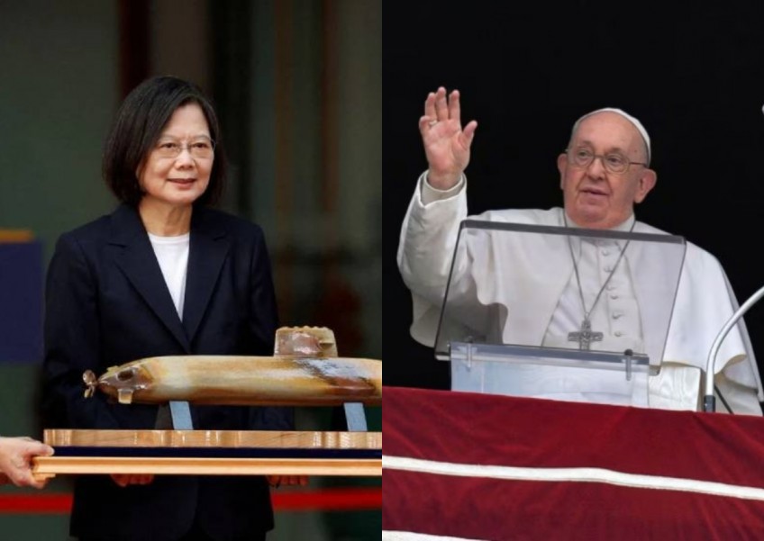 Taiwan president tells Pope Francis she supports his AI concerns