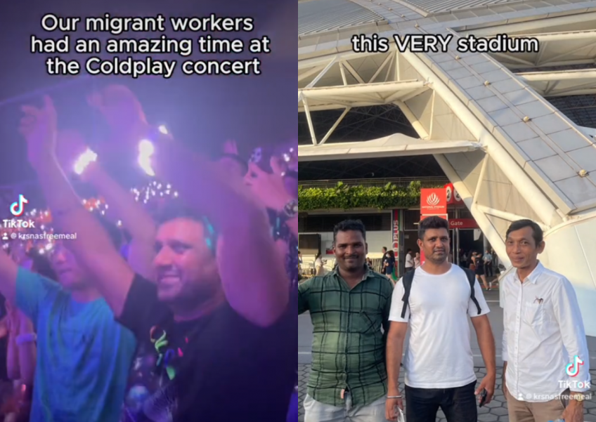 'From building to boogieing': Soup kitchen takes 3 migrant workers to Coldplay concert in National Stadium they helped construct