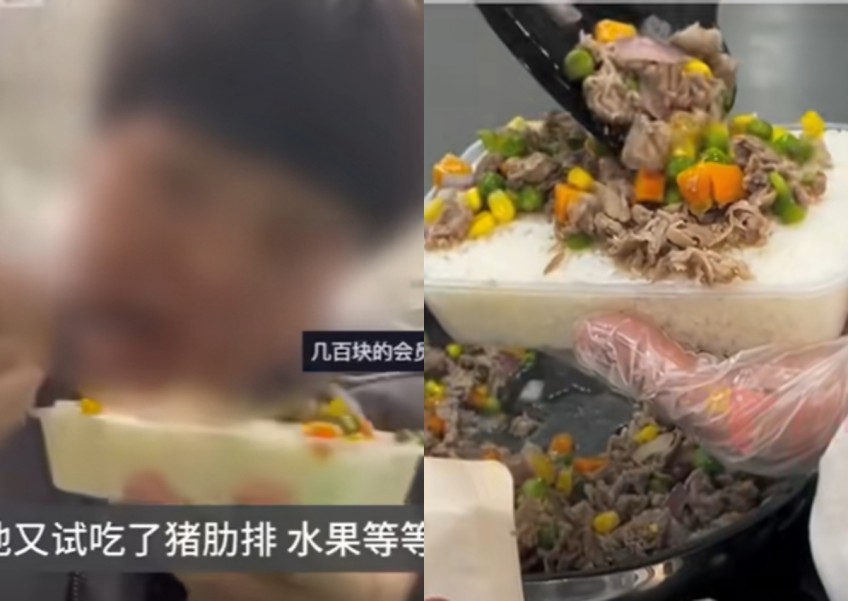 Chinese influencer under fire for bringing cooked rice to gorge on food samples in supermarket