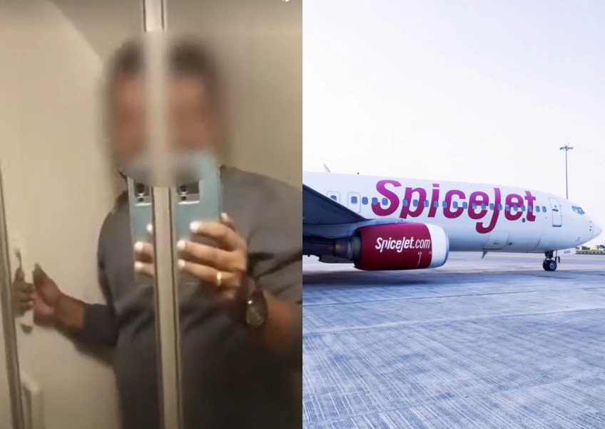 'Do not panic': Cabin crew slides note under door after man gets stuck in plane's toilet 