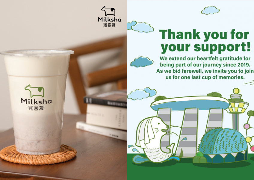 The bubble has popped: Taiwan's Milksha shutters all outlets in Singapore