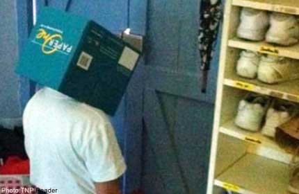 Principal made boy stand in corner with box on head