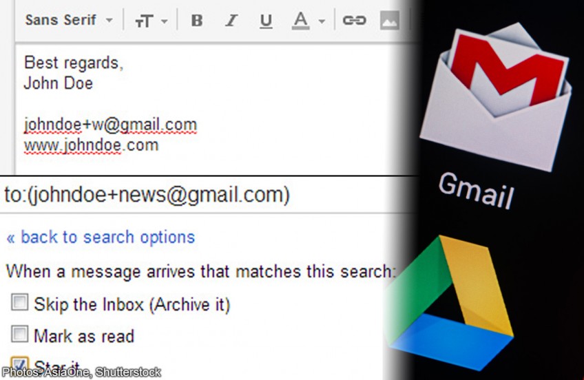 Use your endless Gmail addresses to tidy your inbox