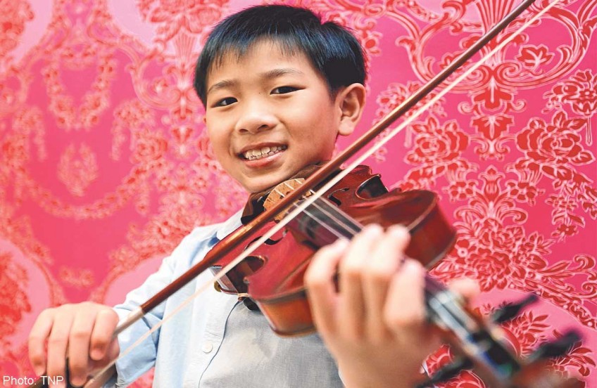S'pore boy, 9, wins prestigious violinist prize in Italy